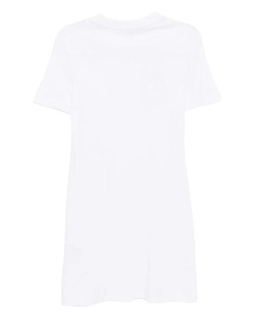 Lacoste White Drape Dress