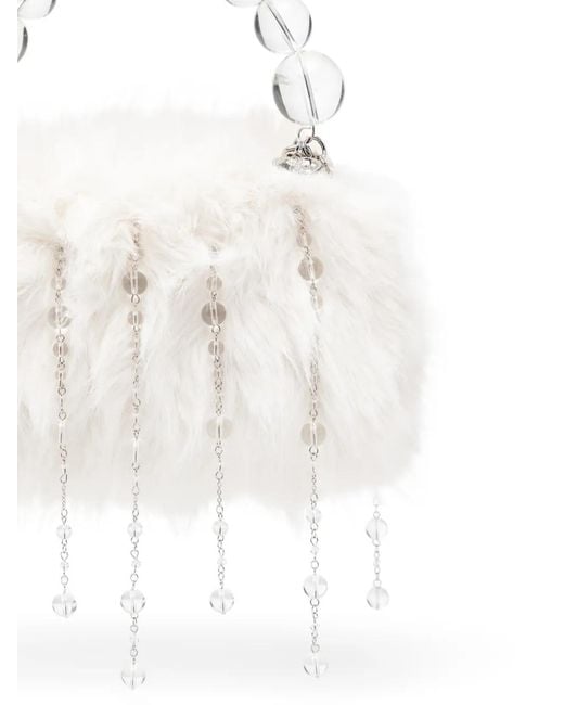 Rockfish White X Susan Fang Furry Tote Bag
