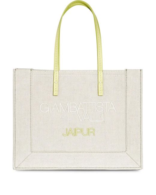 Giambattista Valli Natural Leather Tote Bag