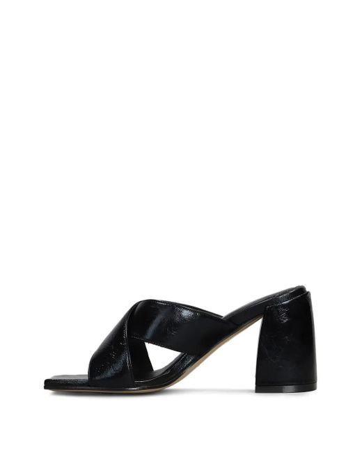 Alchimia Black Mules aus Leder 90mm