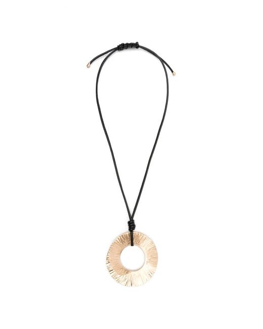 Cult Gaia Metallic Ren Pendant Necklace