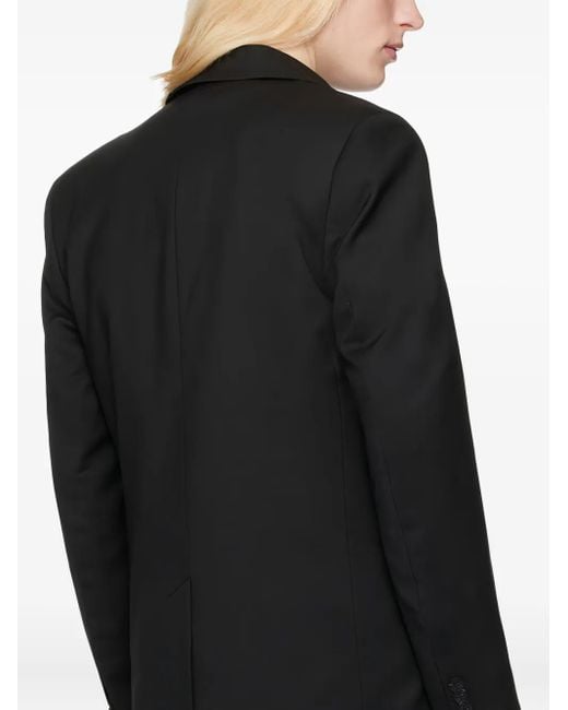 Han Kjobenhavn Black Decorative-Plaque Blazer for men