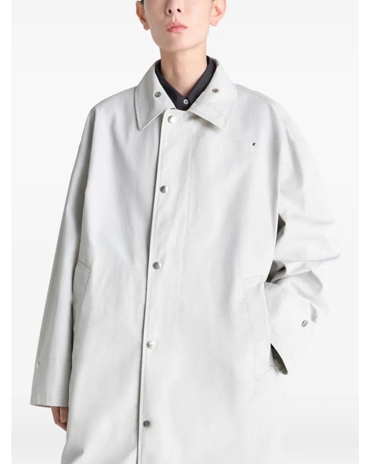 Lemaire White Pocket Parka Raincoat