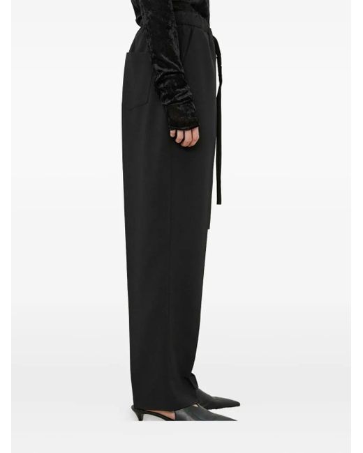 MEIMEIJ Black Drawstring Trousers