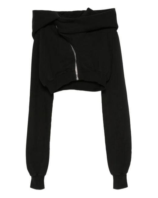 Rick Owens Mountain クロップド パーカー Black