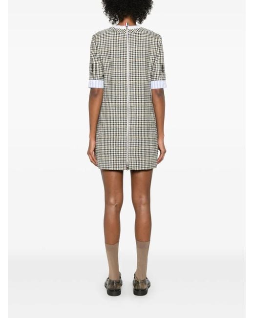 Abito Corto Con Applicazione Trompe L'Oeil di Thom Browne in Multicolor