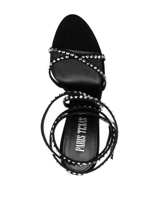 Paris Texas ビジューストラップ サンダル Black