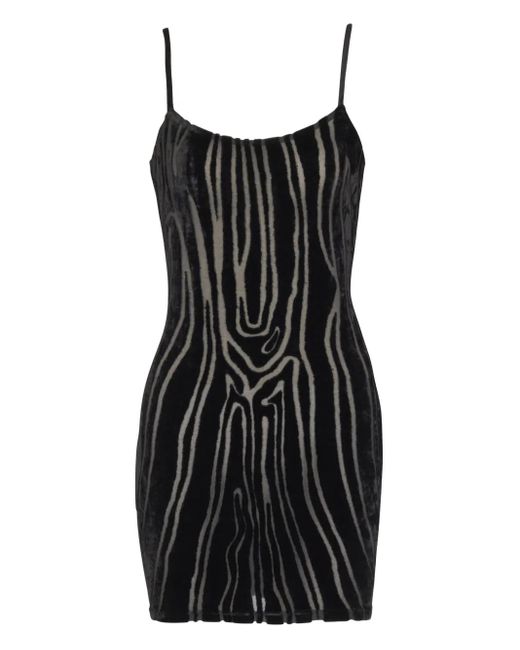 Balmain Korte Jurk Met Spaghettibandjes in het Black