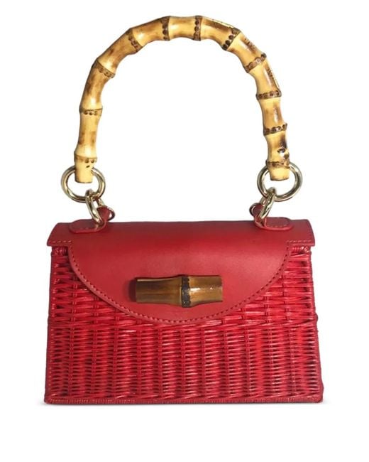 Serpui Red Abigail Tote Bag
