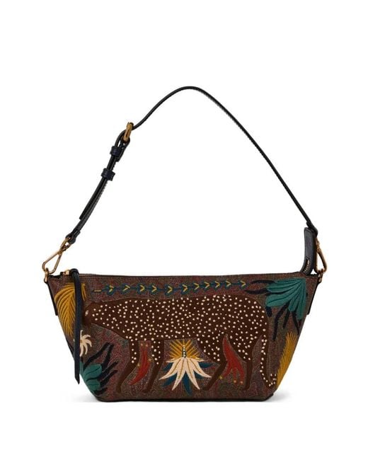 Etro Brown Mini X Tabby Booth Arnica Crossbody Bag