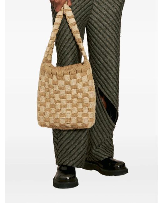 Borsa A Spalla Accountant di Isa Boulder in Natural da Uomo