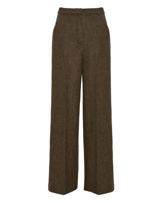 Yves Salomon Flanellen Pantalon in het Brown