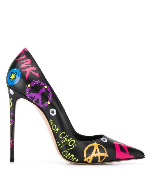Le Silla Metallic Eva 120 Printed Pumps