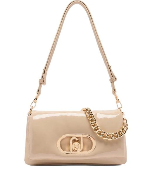 Liu Jo Natural Medium Lapuffy Chain-Strap Satchel Bag