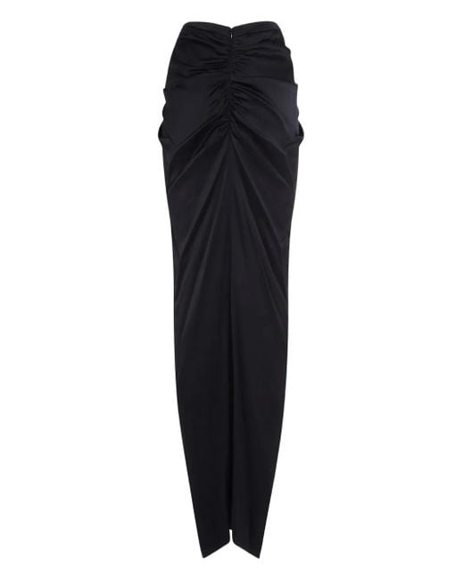 Del Core Black Draped Skirt