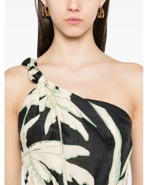 Johanna Ortiz White Dark Palms Dress