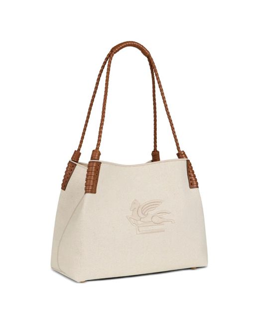 Etro Natural Medium Libra Shoulder Bag