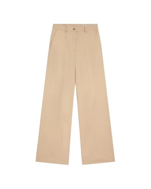 Pence Natural Pleated Trousers