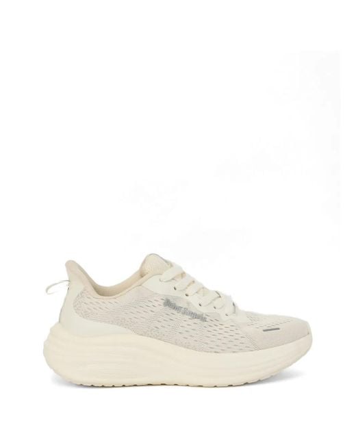 Palm Angels White Sunset Knitted Sneakers