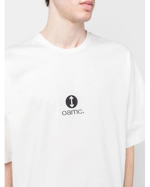 OAMC White Logo-Print T-Shirt for men
