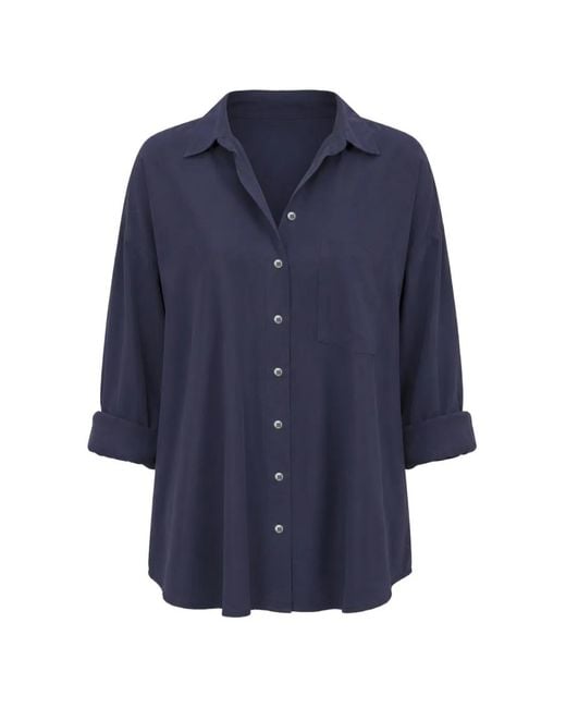 Xirena Blue Sydney Chest-Pocket Button-Up Shirt