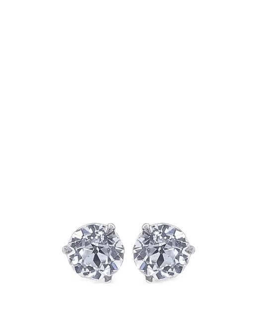with love White Lab-Grown Diamond Martini Stud Earrings