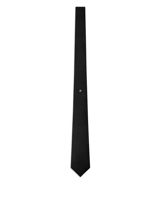 Versace White Medusa Motif Silk Tie for men
