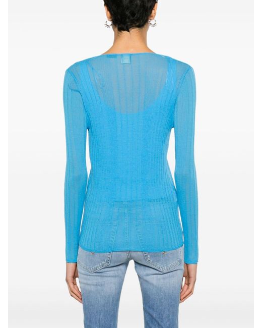 Pinko Sweaters Clear Blue