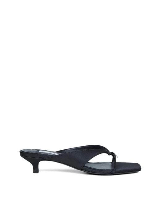 Totême White Bow-Detail Sandals