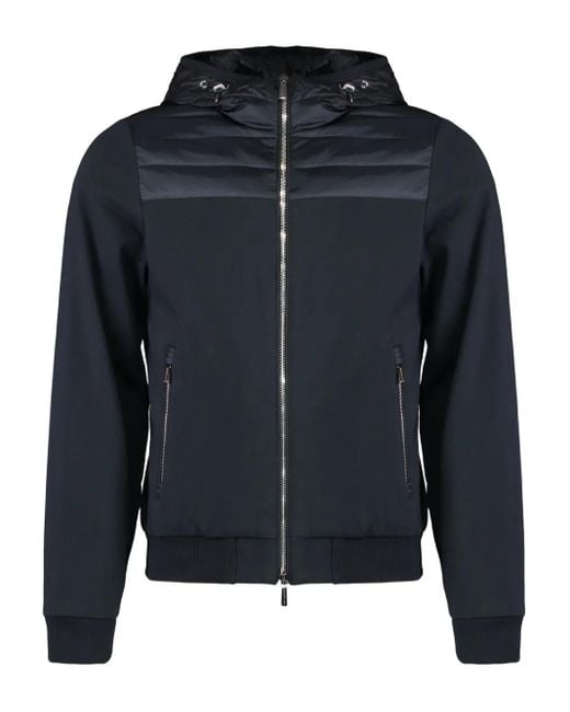 Sudadera con capucha y cordones Moorer de hombre de color Blue