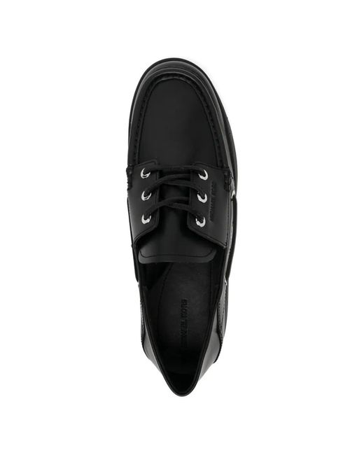 Michael Kors Black Aiden Boat Shoes for men