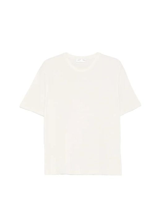 Roberto Collina White Round-Neck T-Shirt for men