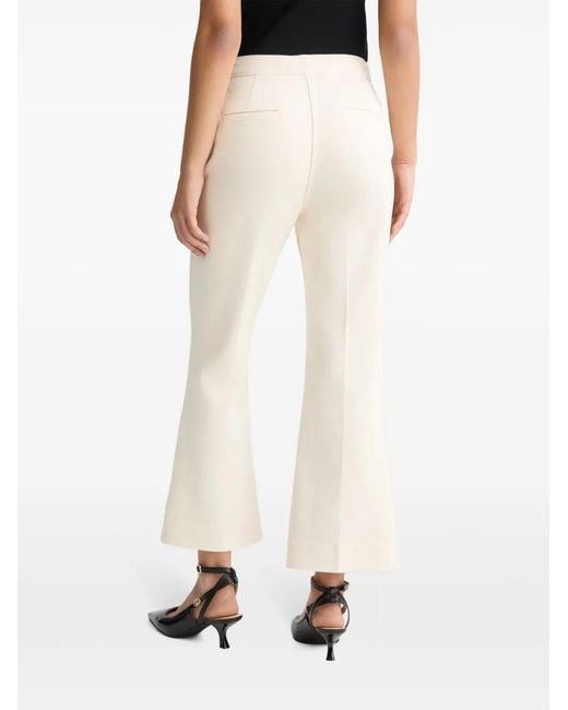 Liu Jo Natural Pressed-Crease Trousers
