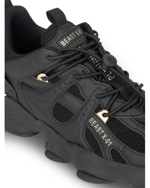 Philipp Plein Black Runner Beast X-01 Sneakers