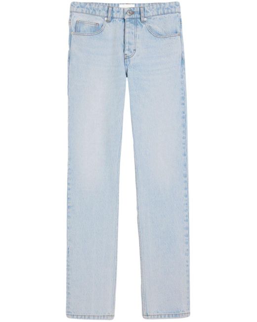 AMI Blue Straight-leg Jeans for men