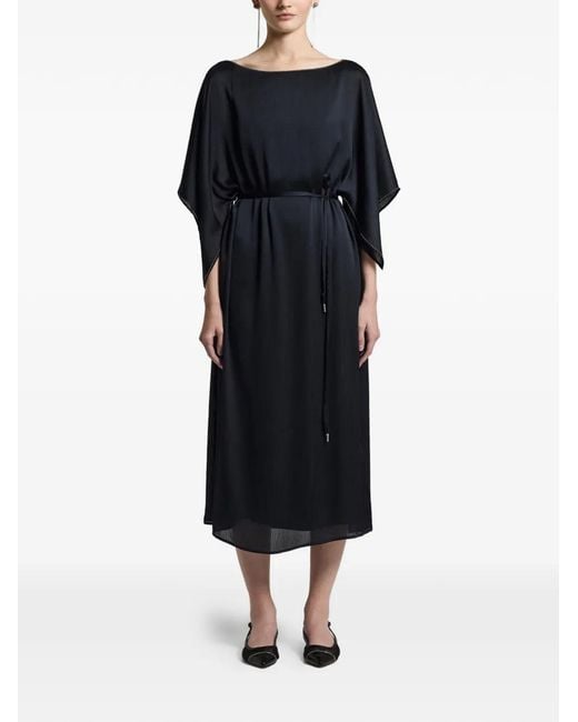 Peserico Black Aurea Midi Dress