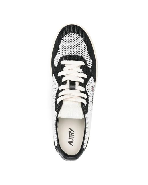 Autry White Easeknit Low Knit/Bic for men