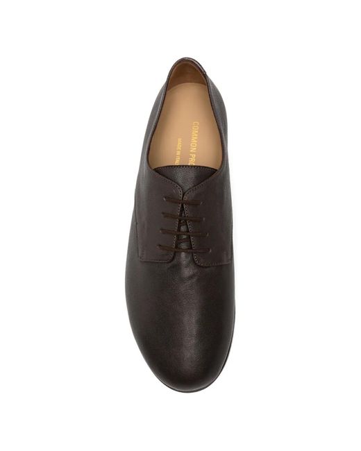 Common Projects Gray Almond-Toe Derby Shoes for men