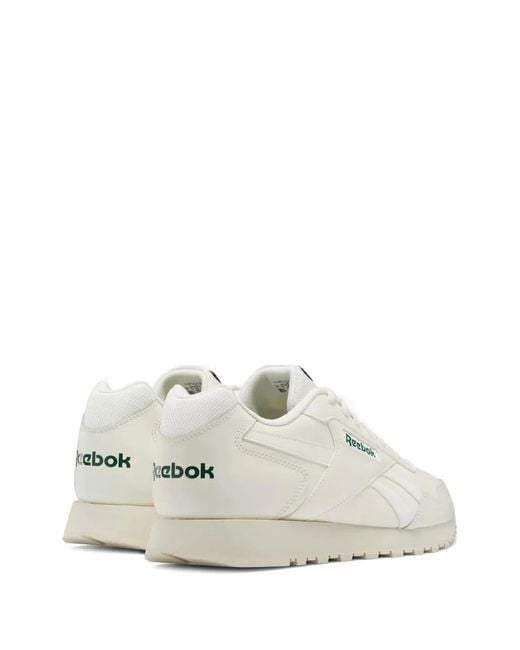 Reebok White Glide "Chalk/Dark" Sneakers