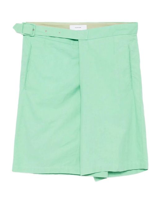 Facetasm Green Wrapped Shorts for men