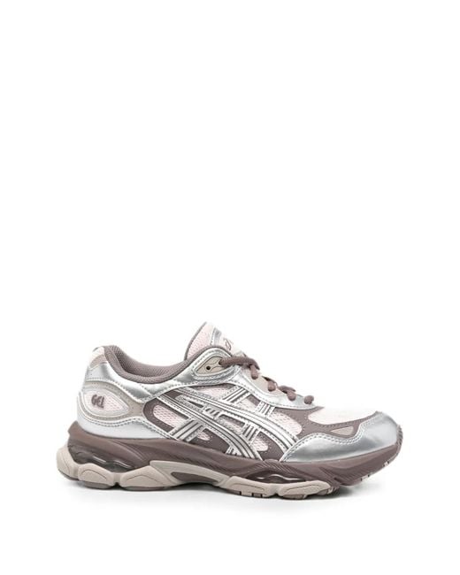 Asics White Gel-Nyc 2.0 Panelled Sneakers