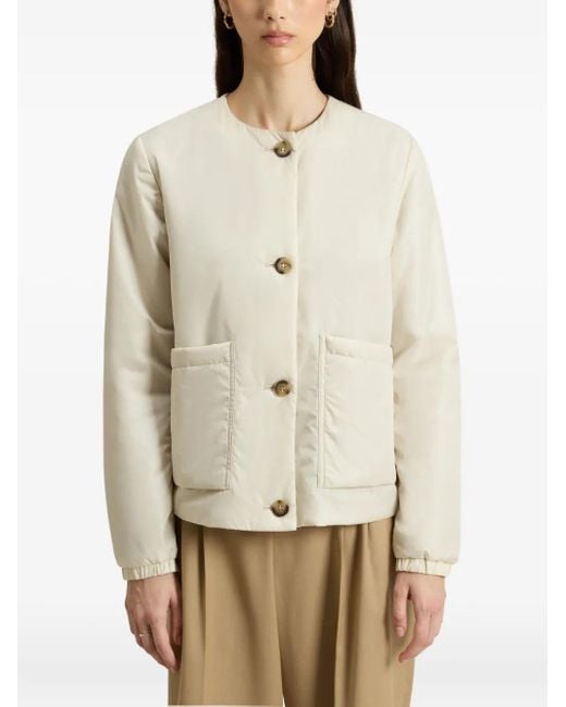 Woolrich White Button-Fastening Patch-Pocket Jacket