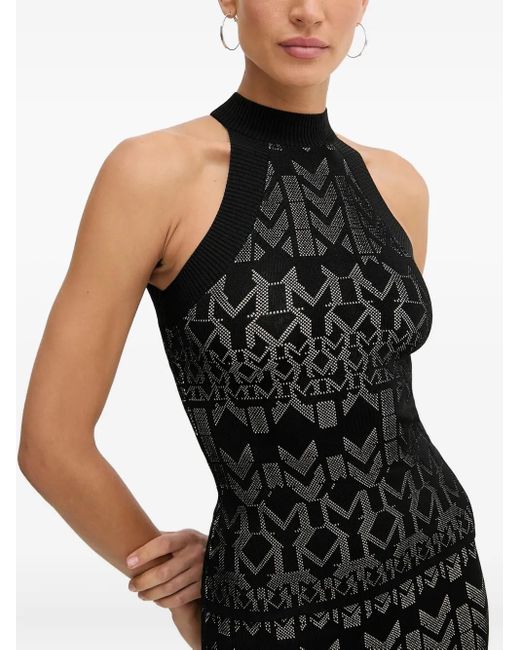 Marciano Black Geometrisches Neckholder-Top