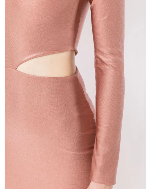 Abito Sophia Lungo Con Cut-Out di Lethicia Bronstein in Pink