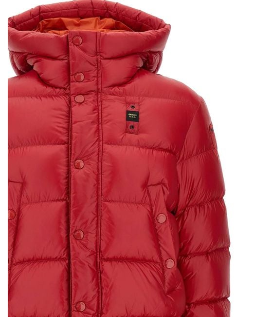 Plumífero Con Capucha Blauer de hombre de color Red