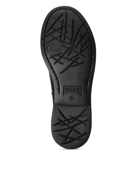 Camper Black Dean Leather Lace-Up Derby Shoes