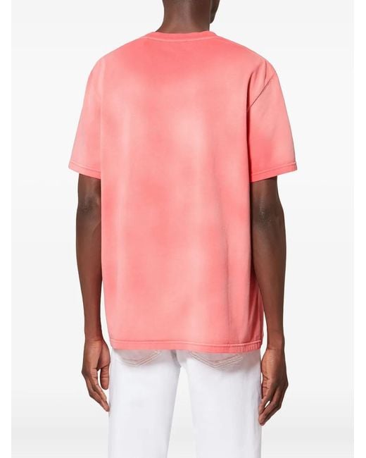 Isabel Marant Pink Honore Logo-Detail T-Shirt for men