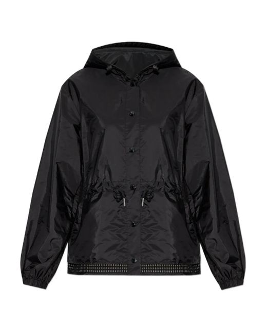 Giacca Con Rifinitura All'Uncinetto di Moncler in Black