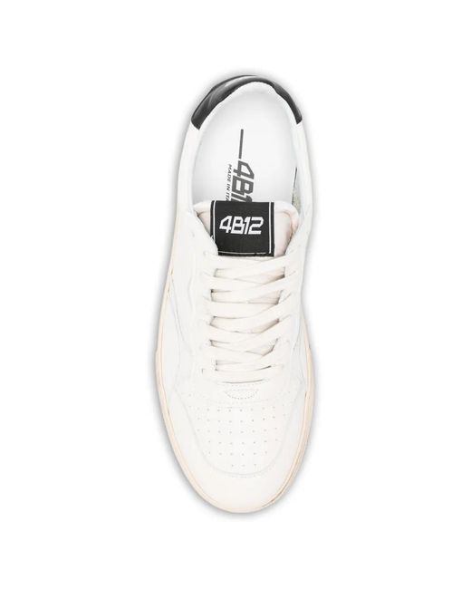 4b12 White Hyper Sneakers for men