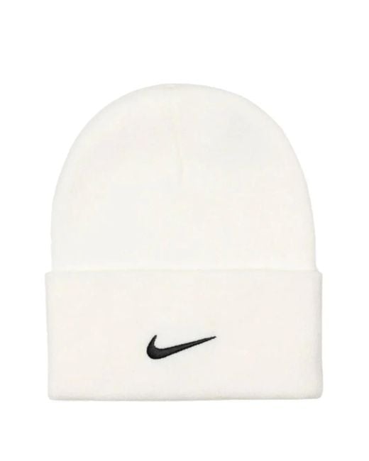 Nike White X Stussy Cuffed Beanie Hat for men